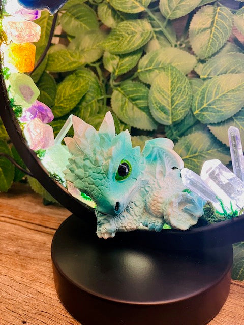 Dragon crystal lamp