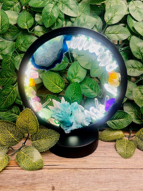 Dragon crystal lamp
