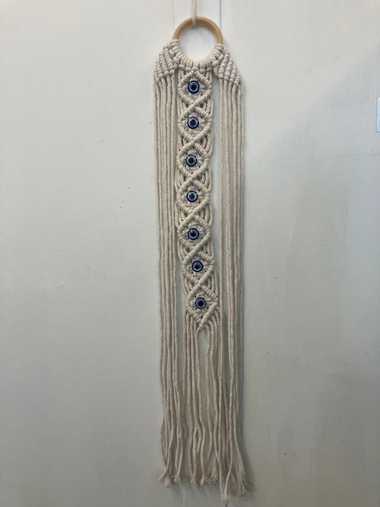 Evil Eye macrame hanger