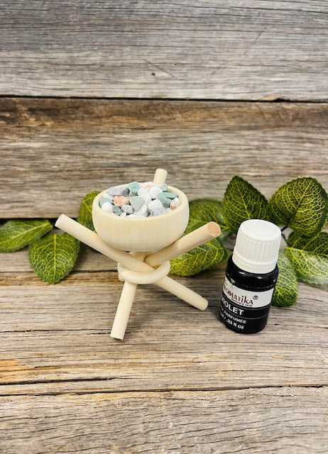 Essential oil desk crystal bowl diffuser