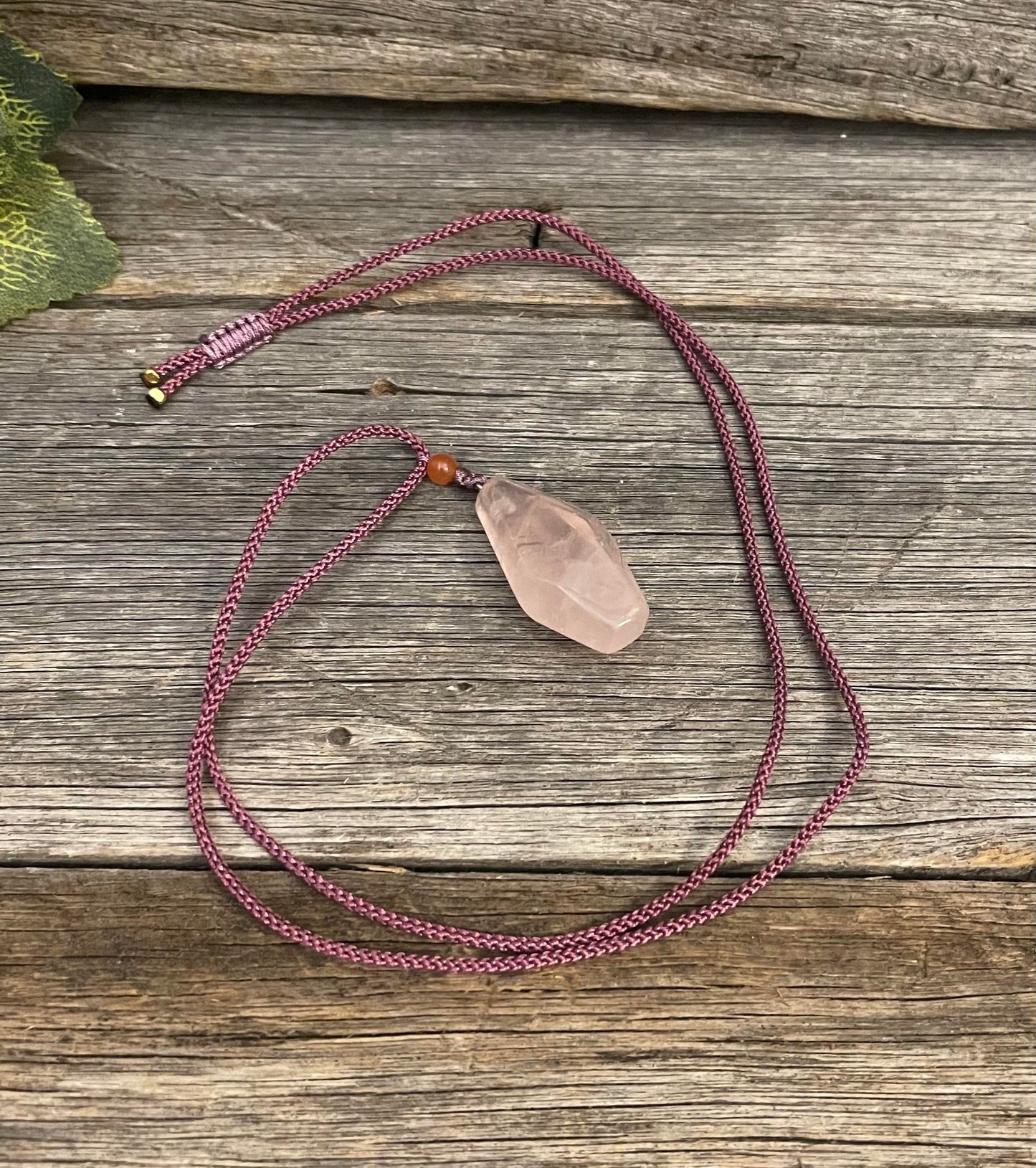 Faceted Rose Quartz Necklace