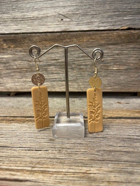 Floral drop earrings
