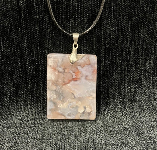 Flower Agate Pendant