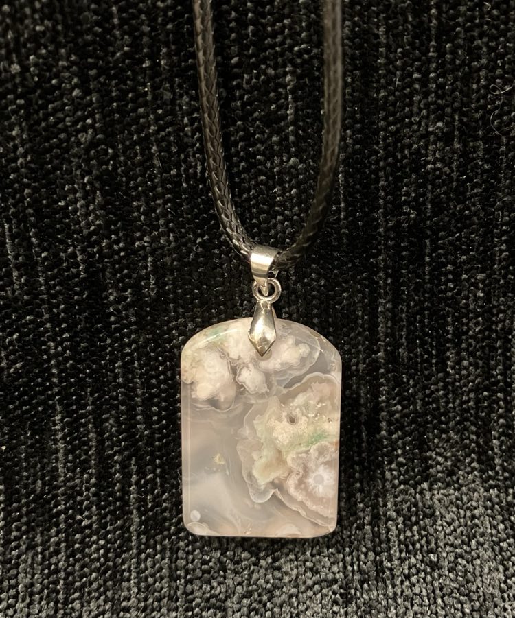 Flower Agate Pendant