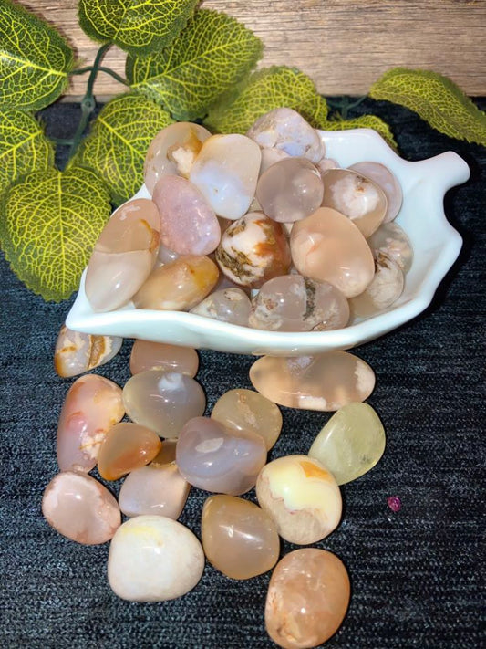 Flower Agate Tumbles