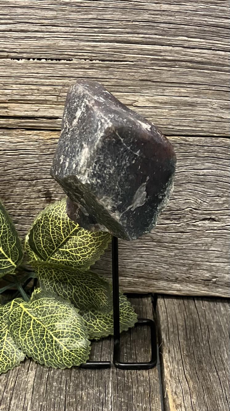 Raw Ruby Flo Rite flourite raw crystal on stand – The Spirit Orb