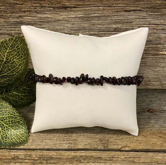 Garnet Chip Bracelet