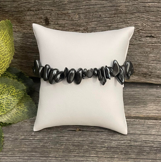 Hematite Chip Bracelet