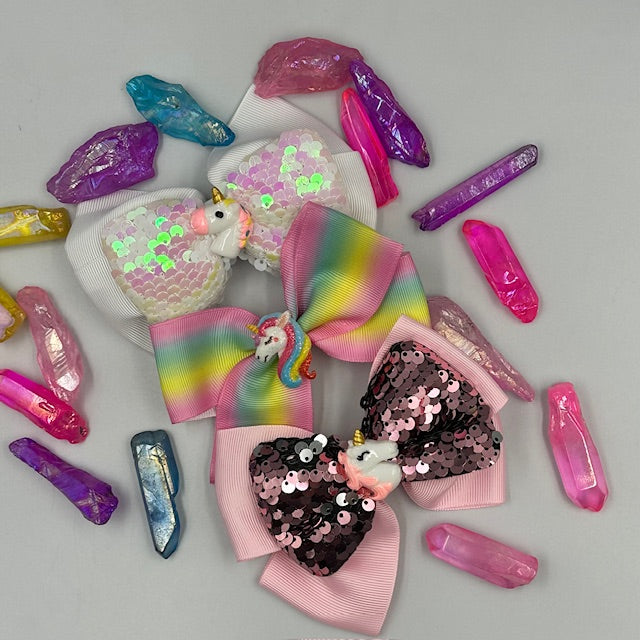 Unicorn Hair Bows