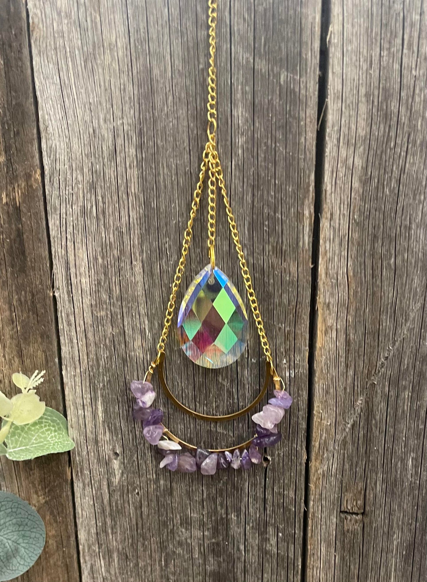 Crystal Moon Suncatcher