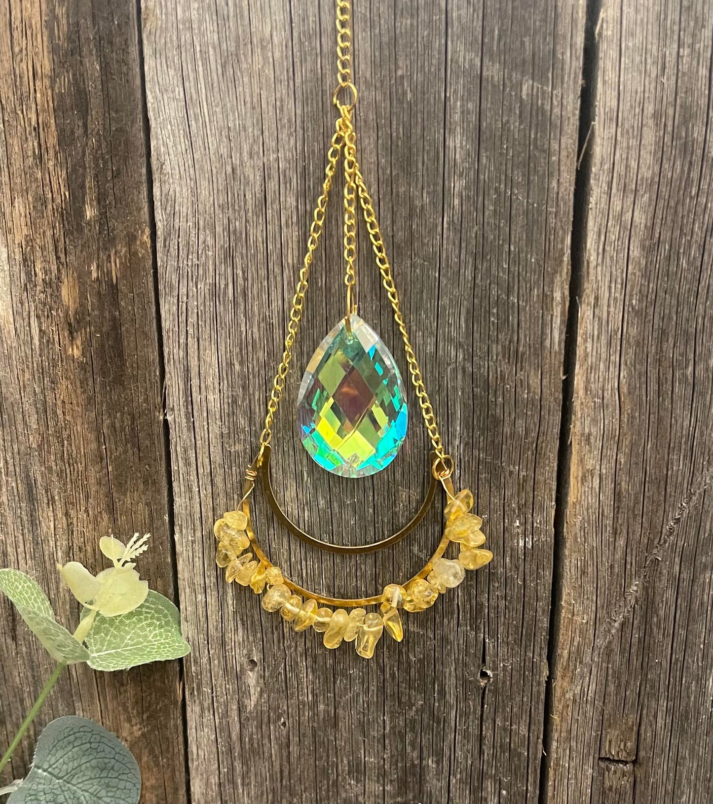 Crystal Moon Suncatcher