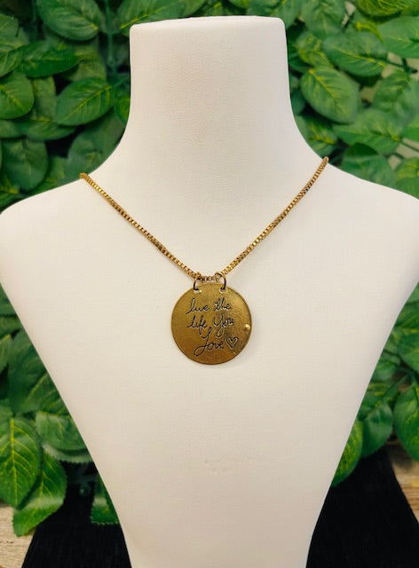 Inspiration Necklace- Gold