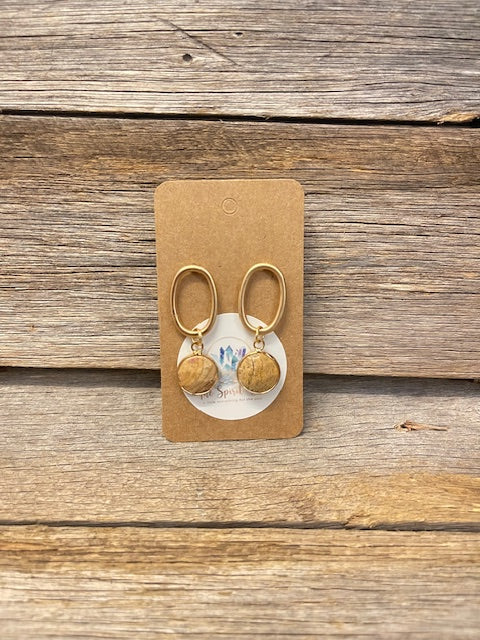 Jasper Sandstone - drop earrings