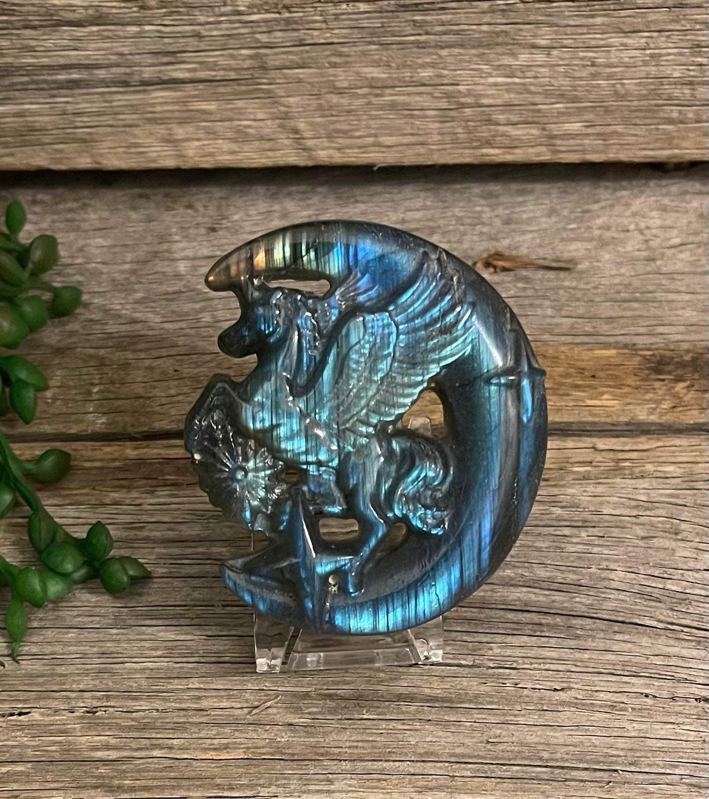 Labradorite Unicorn Ornament