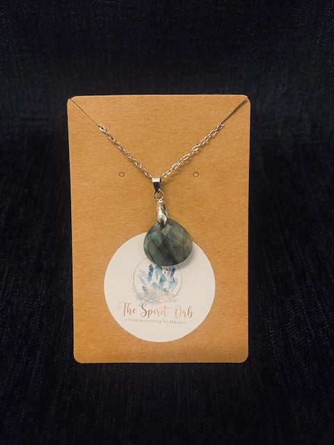 Labradorite crystal necklace