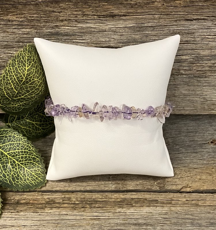 Lavender Quartz Chip Bracelet