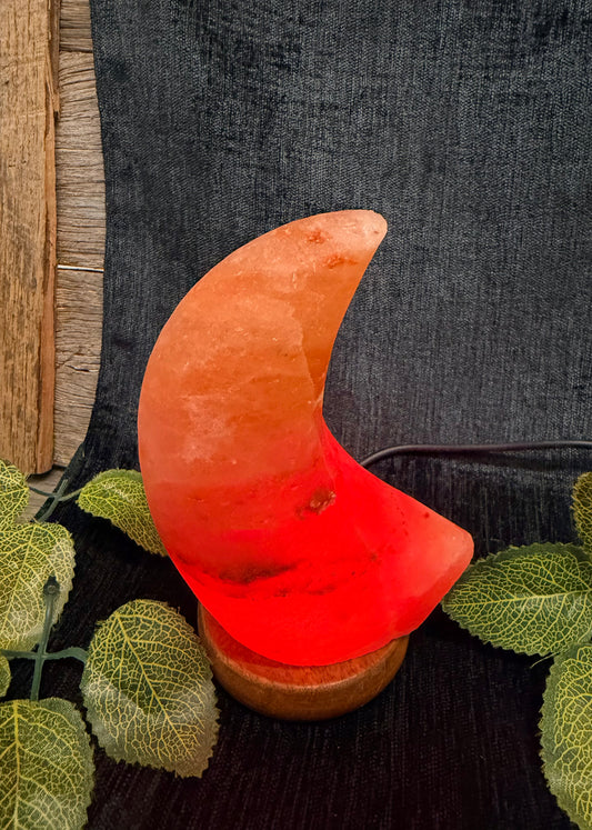 Moon salt lamp