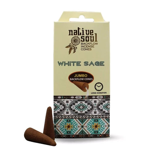 White Sage Back Flow Cones