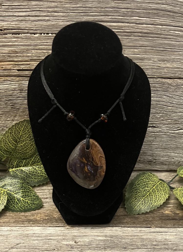 Natural Boulder Opal Pendant