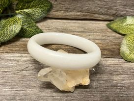 Natural white Jade Bracelet -Bangle