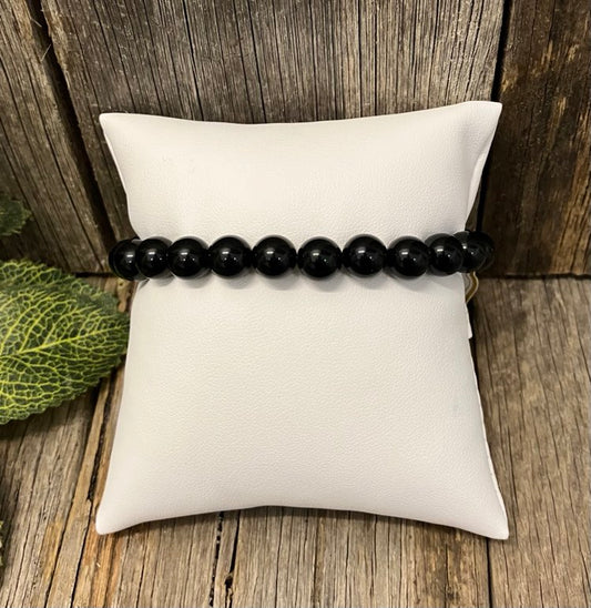 Obsidian Bead Bracelet