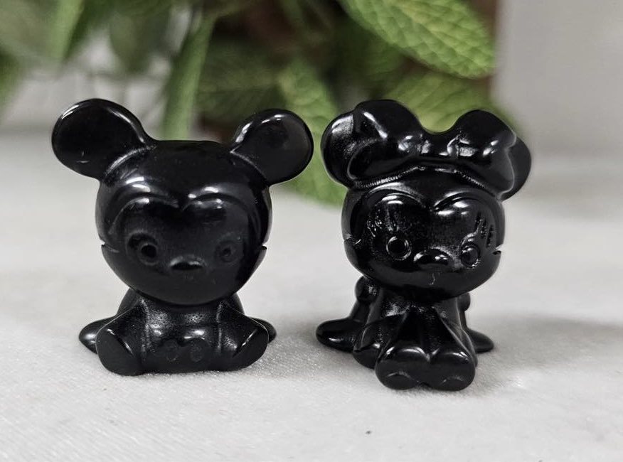 Obsidian Mini & Mickey Pair