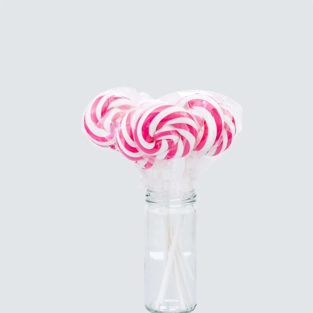 Pink Swirl Lollipops