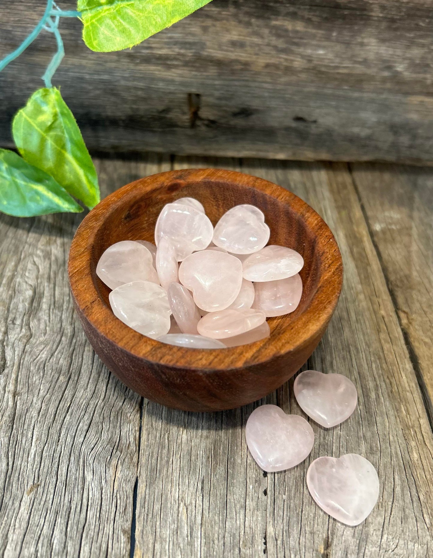 Rose Quartz Heart Tumbles