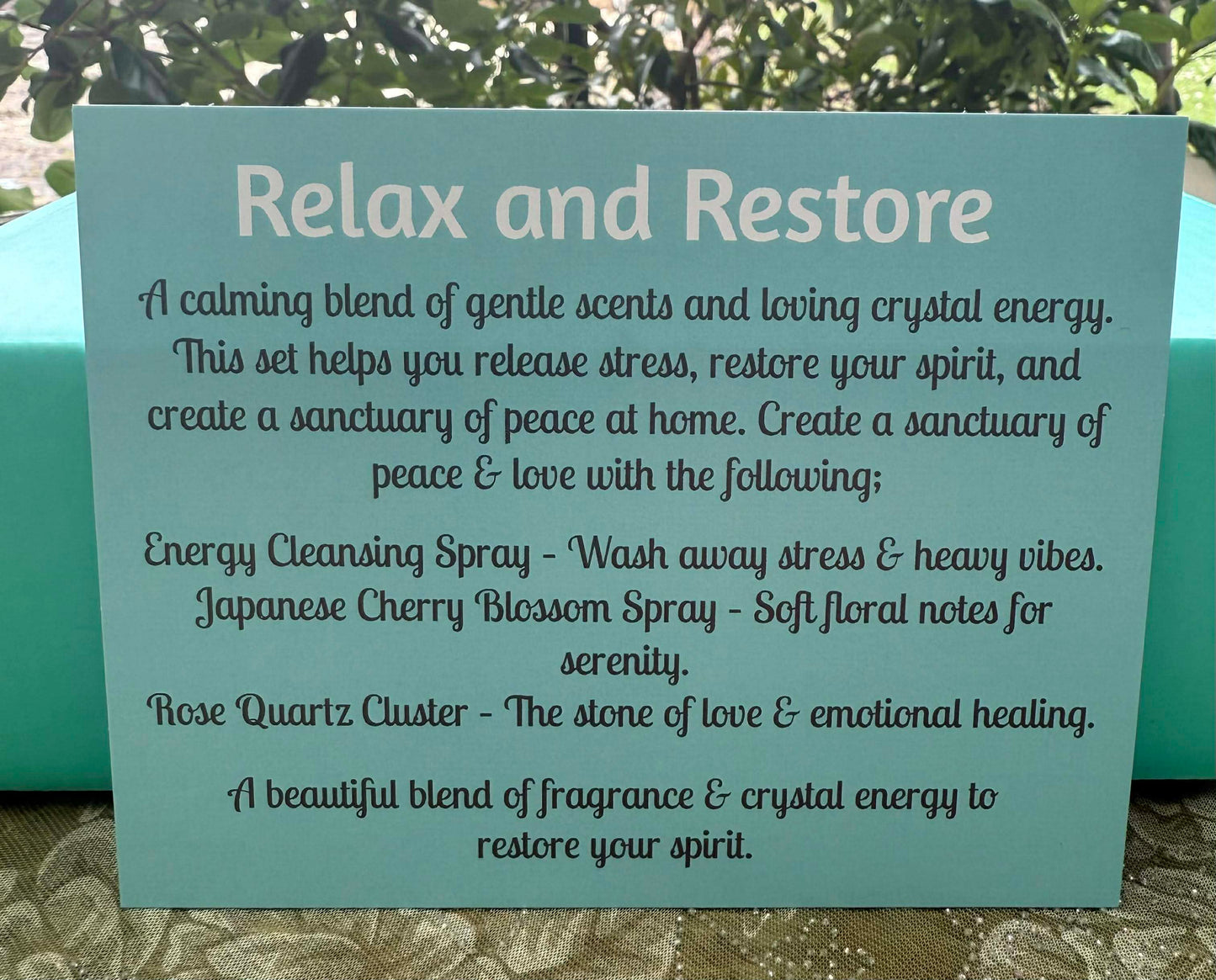Relax and Restore gift box