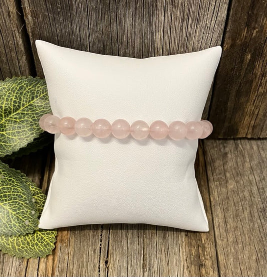 Rose Quartz Bead Bracelet