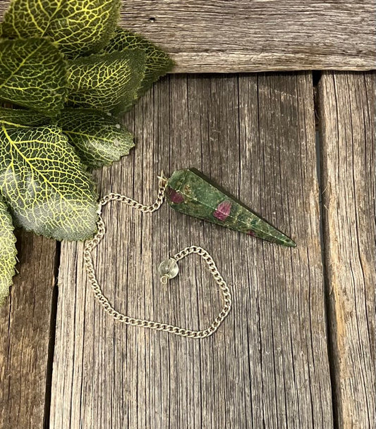 Ruby Fuchsite Pendulum