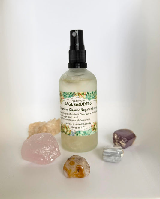 Sage Goddess Crystal Infused Room Spray