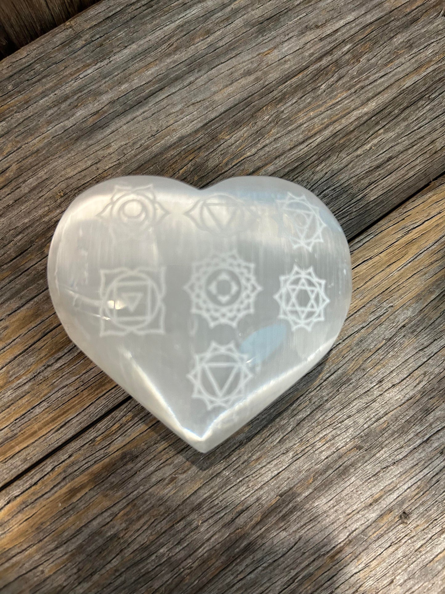 Selenite Heart - Chakra