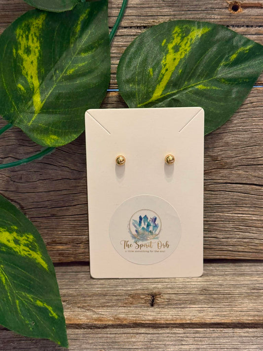 $5 Gold Stud Earrings