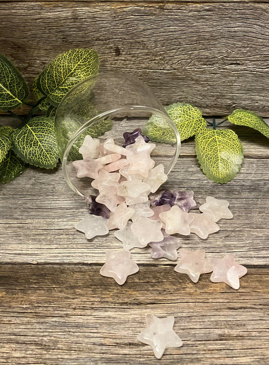 Rose Quartz or Amethyst Stars