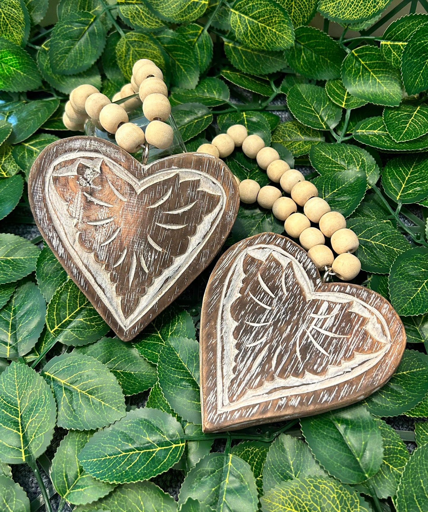 Boho Timber Heart Hanger