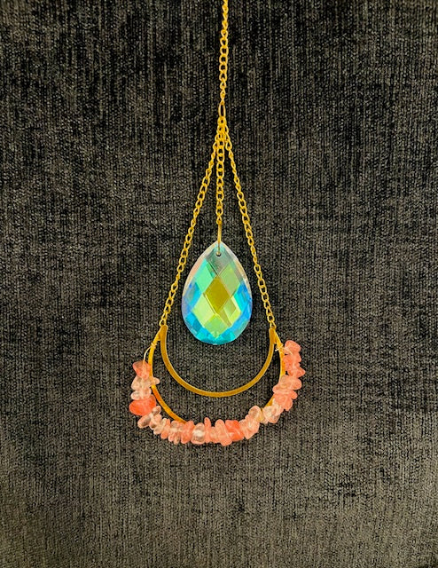 Tear drop crystal sun catcher