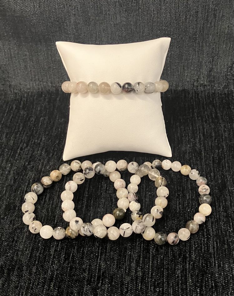 Tourmaline Quartz Bead Bracelet