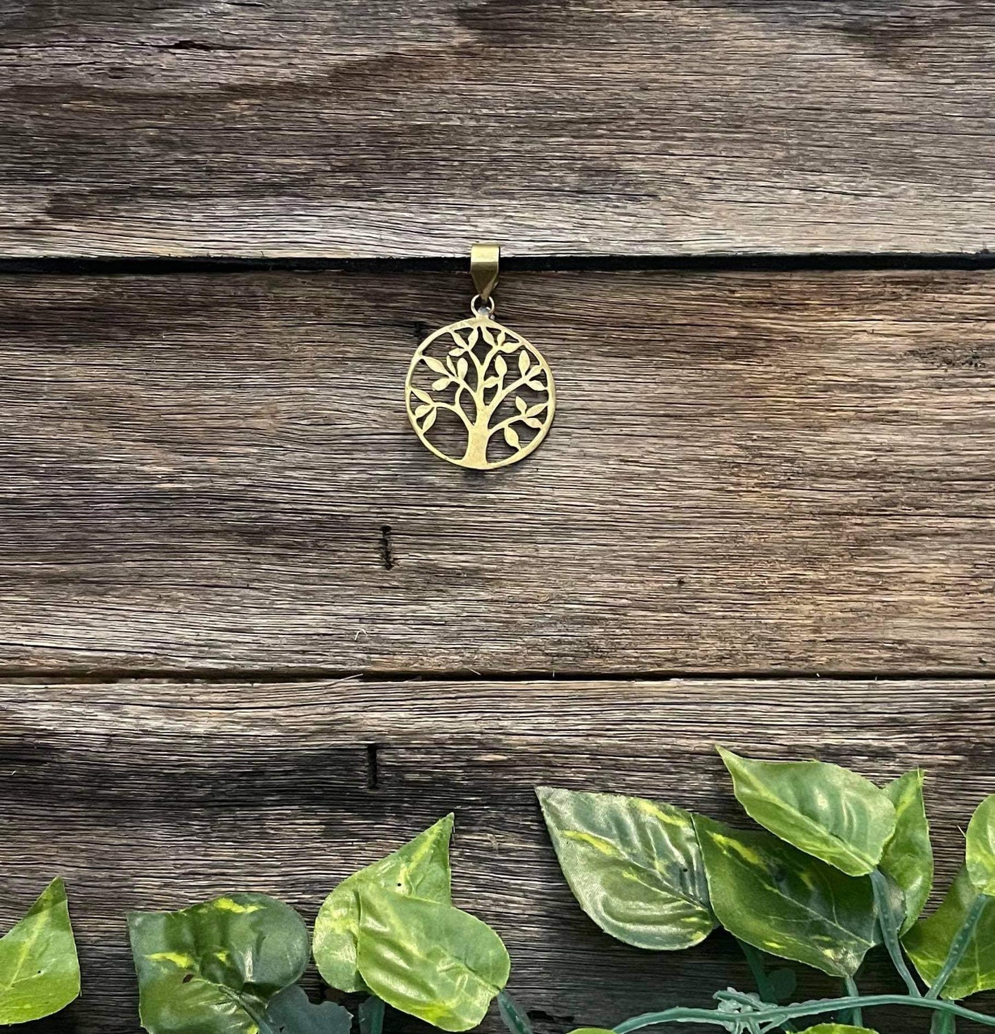 Tree of Life Pendant - Brass