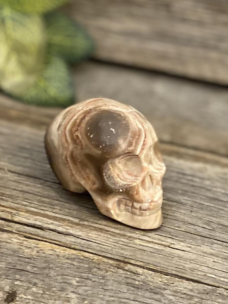 Banded Calcite Skull