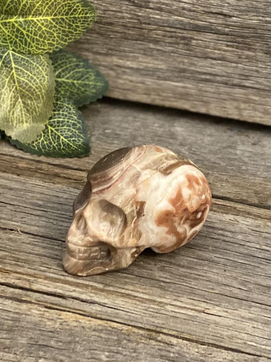 Banded Calcite Skull