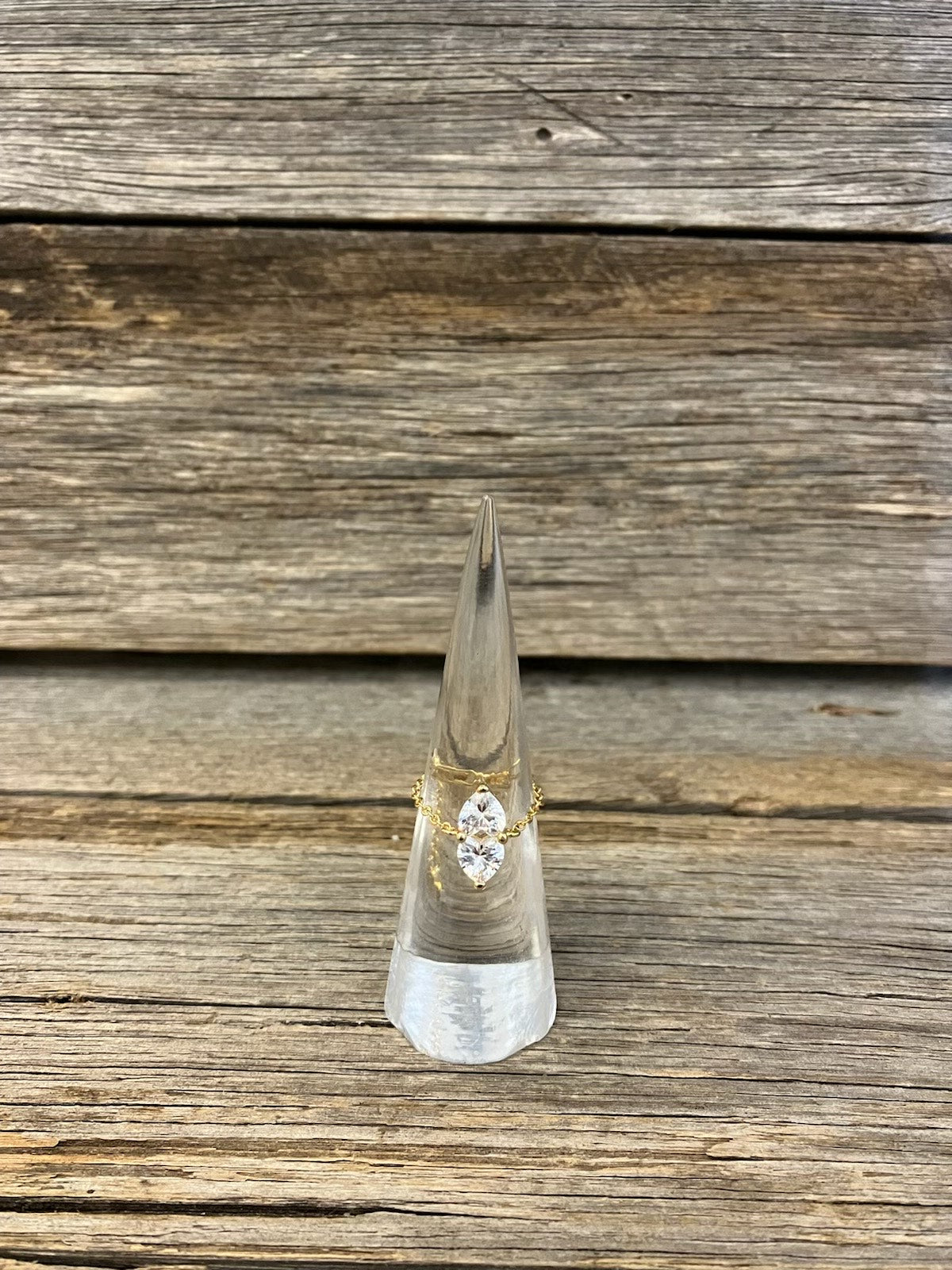 Gold Heart Adjustable Ring