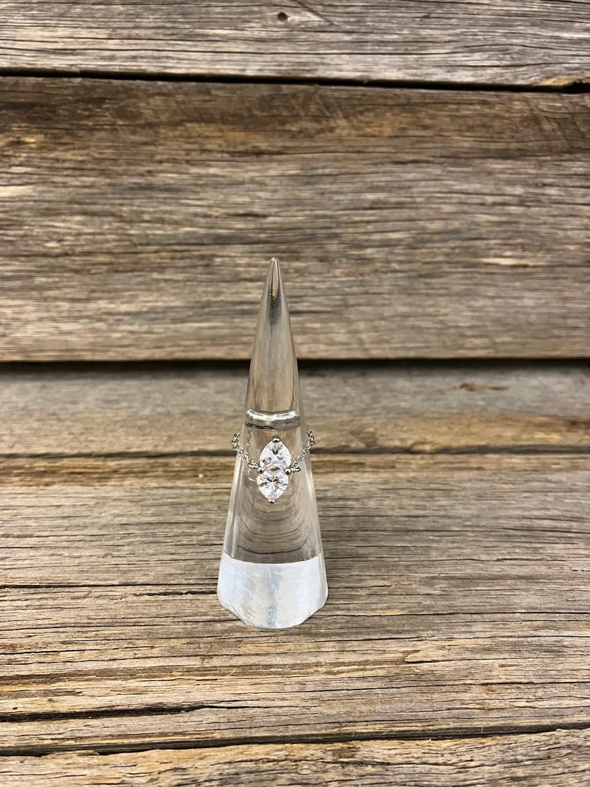 Silver Heart adjustable ring