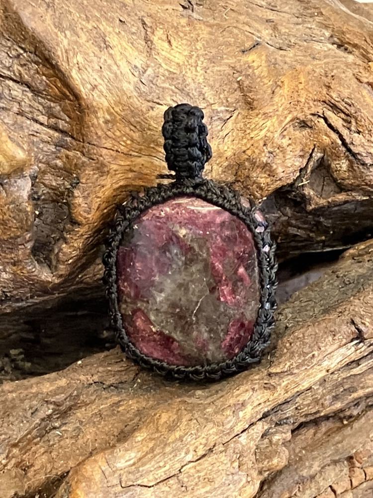 Garnet and Tourmaline pendant