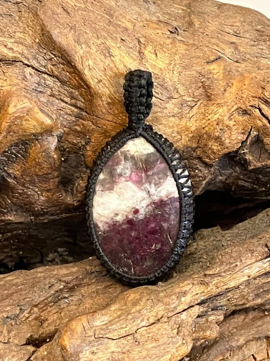 Garnet and Tourmaline pendant