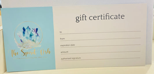 Spirit Orb gift card