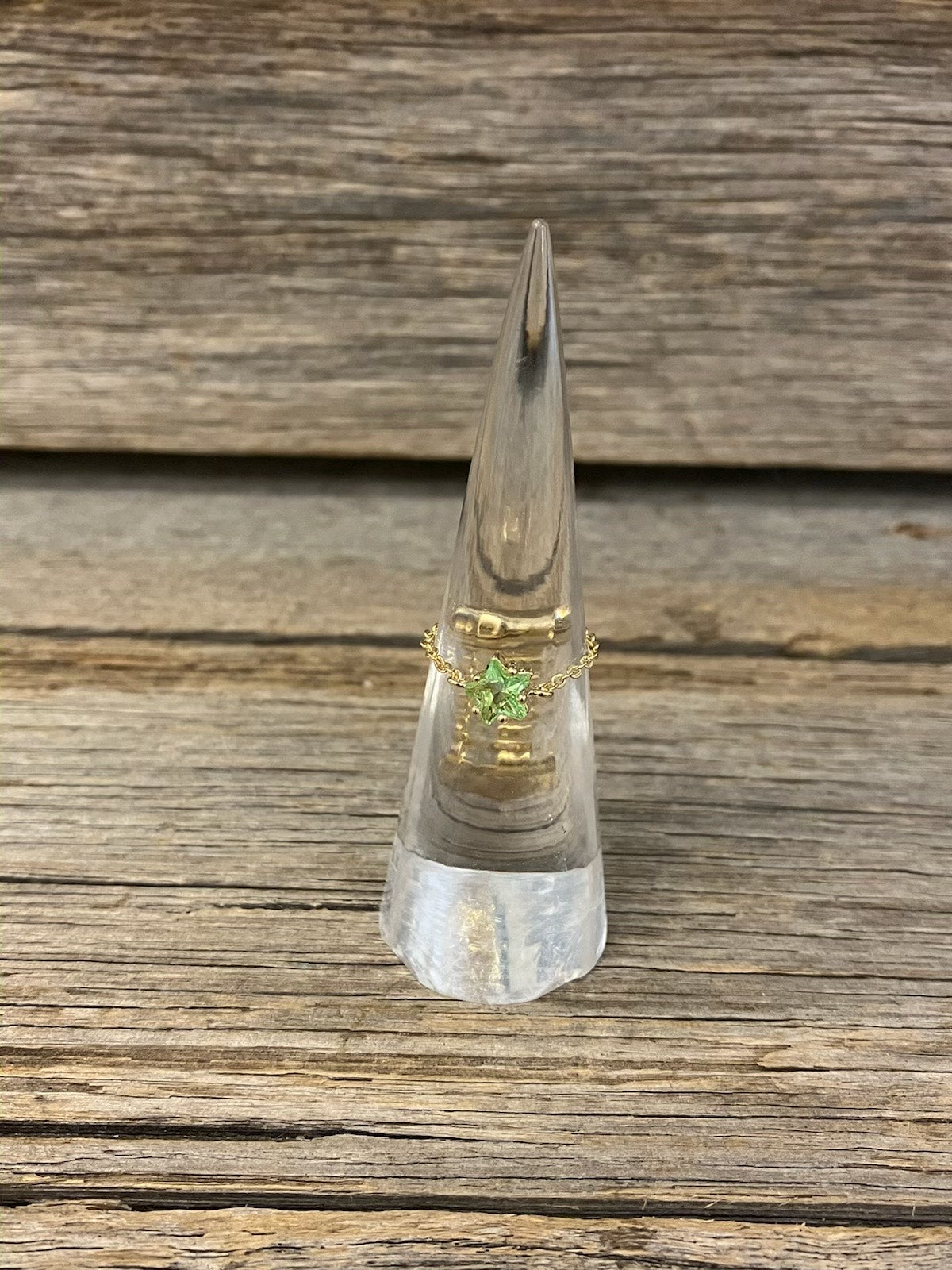 Gold star adjustable ring