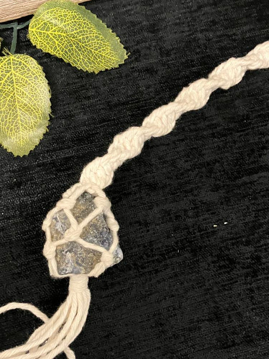 Macrame crystal Hanging