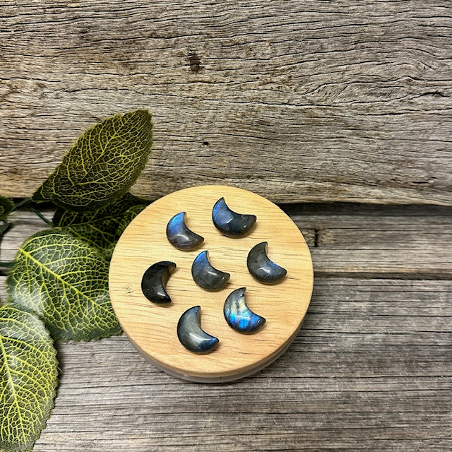 Labradorite Moon & Stars