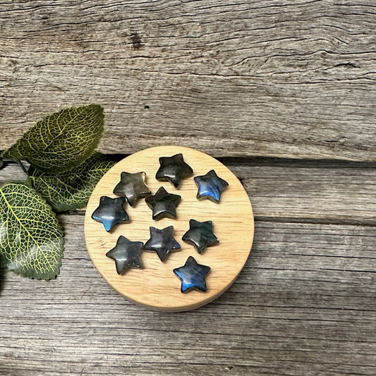 Labradorite Moon & Stars